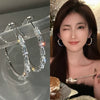 Wholesale Women's Alloy Geometric Hoop Earrings With 925 Silver Needle And Electroplating