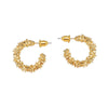 Wholesale Women's Alloy Geometric Irregular C Word Earrings With Electroplating Design
