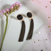 Wholesale Women's Alloy Geometric Long Tassel Earrings With Electroplating Simple Style