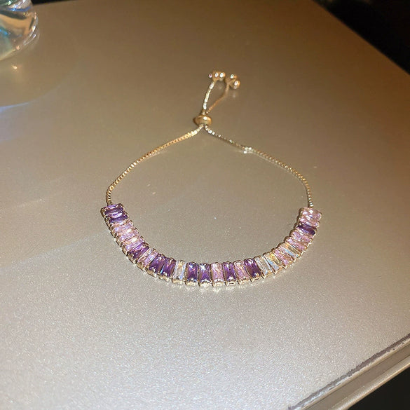 Wholesale Women's Alloy Geometric Microinlay Bracelet
