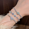 Wholesale Women's Alloy Geometric Microinlay Bracelet