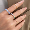 Wholesale Women's Alloy Geometric Multipiece Ring Set With Electroplating Design