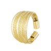 Wholesale Women's Alloy Geometric Open Ring With Electroplating Light Luxury Multilayer Design