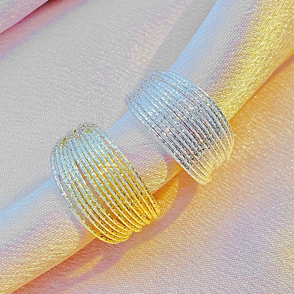 Wholesale Women's Alloy Geometric Open Ring With Electroplating Light Luxury Multilayer Design