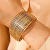 Wholesale Women's Alloy Geometric Open Ring With Electroplating Light Luxury Multilayer Design