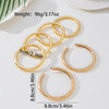 Wholesale Women's Alloy Geometric Plants Flowers Style Electroplated Jewelry Set With Bracelet And Hoop Earrings