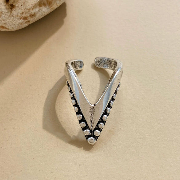 Wholesale Women's Alloy Geometric Pointed Nail Ring Set Jewelry With Electroplating And Ins Style