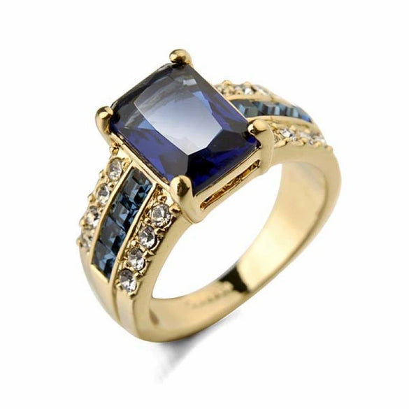 Wholesale Women's Alloy Geometric Ring With Electroplating Treatment