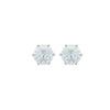 Wholesale Women's Alloy Geometric Sixclaw Inlaid Zircon Earrings With Electroplating And Minimalist Design
