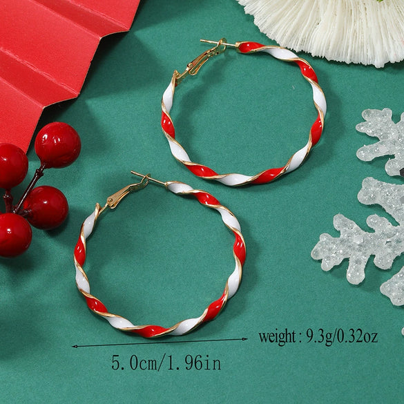 Wholesale Women's Alloy Geometric Spiral U Shape Minimalist Environmentally Friendly Earrings