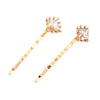 Wholesale Women's Alloy Geometric Square Round Clip Hair Accessories With Electroplating Process