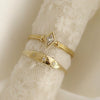 Wholesale Women's Alloy Gold Ring With Flower Pattern Electroplated Simple And Fashionable Creative Classic