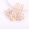 Wholesale Women's Alloy Hair Accessories With Rhinestone Bow Pearl Plaid Animals Zodiac Electroplated Design