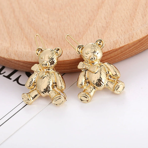 Wholesale Women's Alloy Hair Accessories With Starfish Shell Bear Bow Tie Geometric Patterns And Electroplating