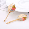 Wholesale Women's Alloy Hair Clip From Flower Starry Sky Series With Electroplating Treatment
