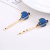 Wholesale Women's Alloy Hair Clip From Flower Starry Sky Series With Electroplating Treatment