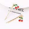 Wholesale Women's Alloy Hair Clip With Starfish Conch Cherry Flower Design Electroplated