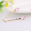 Wholesale Women's Alloy Hairpin Hair Clip Threetooth Crystal Design For Ponytail