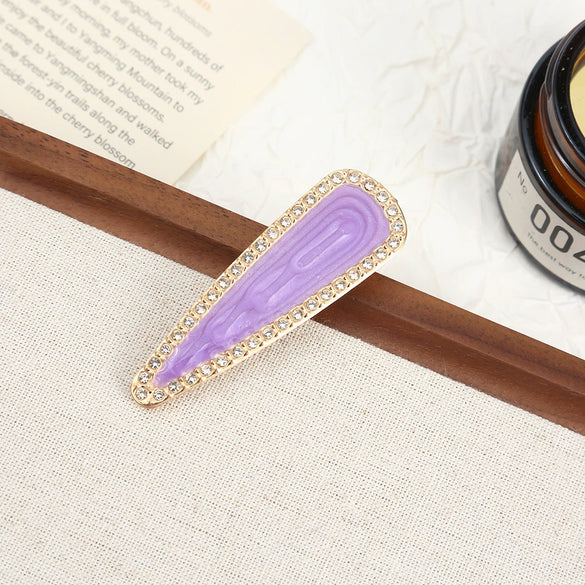 Wholesale Women's Alloy Hairpin Set With Diamonds In Bow Shape Simple And Fashionable
