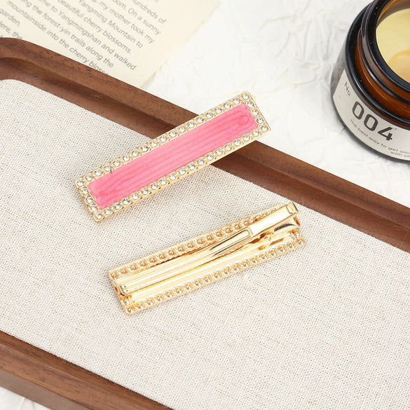 Wholesale Women's Alloy Hairpin Set With Diamonds In Bow Shape Simple And Fashionable