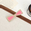 Wholesale Women's Alloy Hairpin Set With Diamonds In Bow Shape Simple And Fashionable