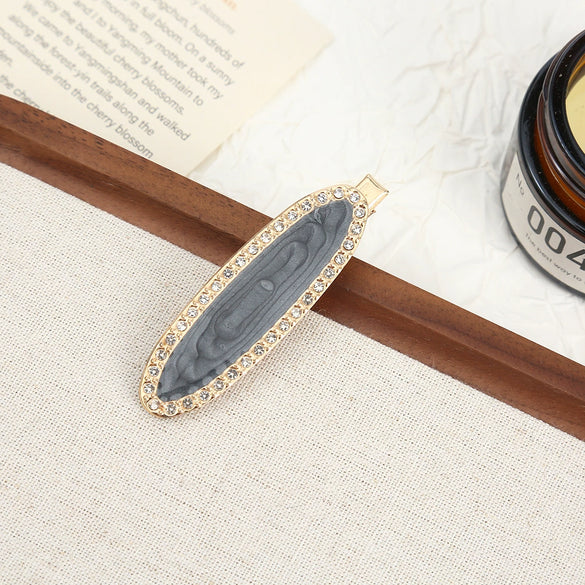 Wholesale Women's Alloy Hairpin Set With Diamonds In Bow Shape Simple And Fashionable
