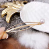 Wholesale Women's Alloy Hairpin Set With Purely Natural Freshwater Pearls Geometric Style