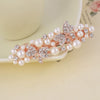 Wholesale Women's Alloy Hairpin With Butterfly Rhinestone And Pearl Design Nickelfree Plating And Diamond Treatment