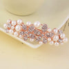 Wholesale Women's Alloy Hairpin With Butterfly Rhinestone And Pearl Design Nickelfree Plating And Diamond Treatment