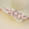 Wholesale Women's Alloy Hairpin With Butterfly Rhinestone And Pearl Design Nickelfree Plating And Diamond Treatment