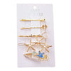 Wholesale Women's Alloy Handmade Lovely Moon Shape Hairpin Hair Accessories