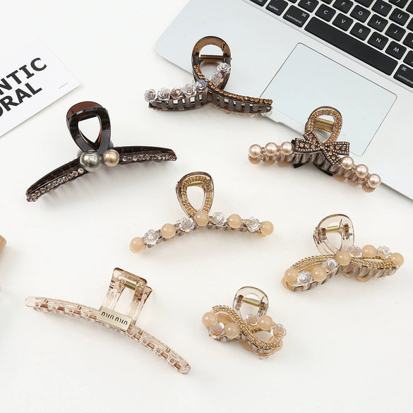 Wholesale Women's Alloy Handmade Shark Clip Hairpin Bow Hairpin