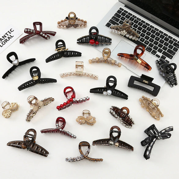 Wholesale Women's Alloy Handmade Shark Clip Hairpin Bow Hairpin