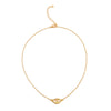 Wholesale Women's Alloy Heart Shape Doublering Necklace With Electroplating And Water Wave Chain Light Luxury Style