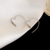 Wholesale Women's Alloy Heart Shape High Sense Electroplated Ring Earrings
