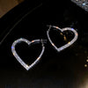 Wholesale Women's Alloy Heart Shape High Sense Electroplated Ring Earrings