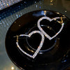 Wholesale Women's Alloy Heart Shape High Sense Electroplated Ring Earrings