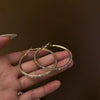 Wholesale Women's Alloy Heart Shape High Sense Electroplated Ring Earrings