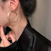 Wholesale Women's Alloy Heart Shape High Sense Electroplated Ring Earrings