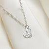 Wholesale Women's Alloy Heart Shape Pendant O Chain Necklace With Electroplating Treatment Korean Fashion Simple Love Style