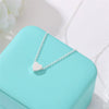 Wholesale Women's Alloy Heart Shape Pendant O Chain Necklace With Electroplating Treatment Korean Fashion Simple Love Style