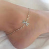 Wholesale Women's Alloy Insect Dragonfly Anklet Fashion Loose Beads Foot Accessories