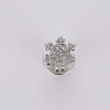 Wholesale Women's Alloy Jewelry Geometric Christmas Snowflake Rhinestone Diamond Brooch Electroplated