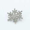 Wholesale Women's Alloy Jewelry Geometric Christmas Snowflake Rhinestone Diamond Brooch Electroplated
