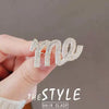 Wholesale Women's Alloy Letter Brooch With Electroplating For Suit And Coat Accessories