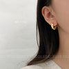 Wholesale Women's Alloy Light Luxury Geometric Irregular Circle Metal Earrings With Electroplating