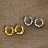 Wholesale Women's Alloy Light Luxury Geometric Irregular Circle Metal Earrings With Electroplating