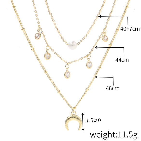 Wholesale Women's Alloy Love Shaped Necklace With Geometric Pattern And Electroplated Treatment Box Chain Style