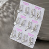 Wholesale Women's Alloy Micropaved Zircon Geometric Earrings With Electroplating Design