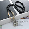 Wholesale Women's Alloy Necklace With Goldplated Artificial Gemstones And Semiprecious Stones Drop Shape Pendant For Autumn And Winter Electroplated Design
